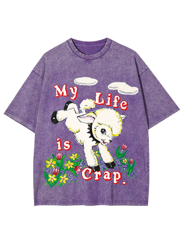 My Life Is Crap Washed Tshirt