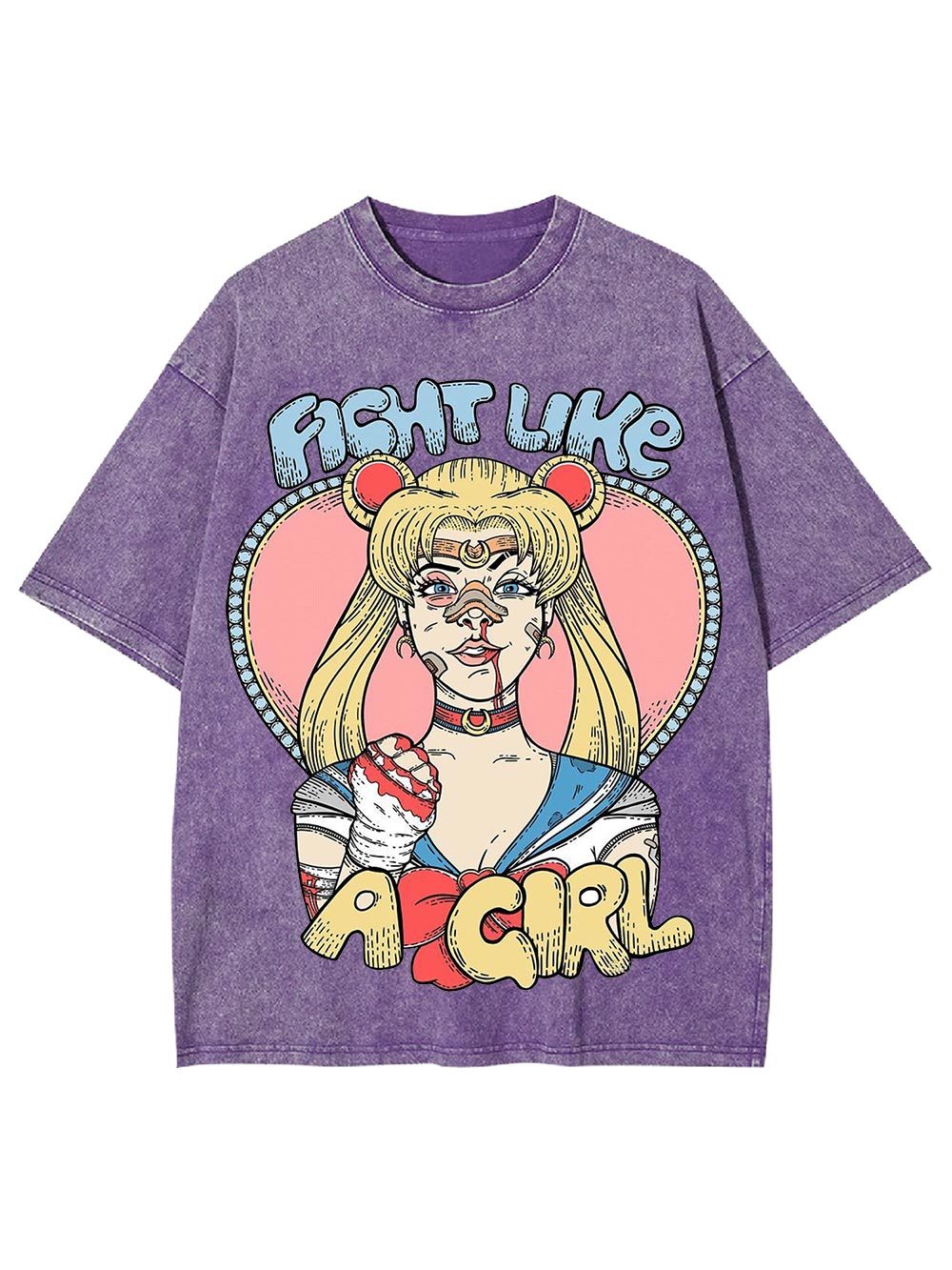 Ficht Like A Girl Washed Tshirt