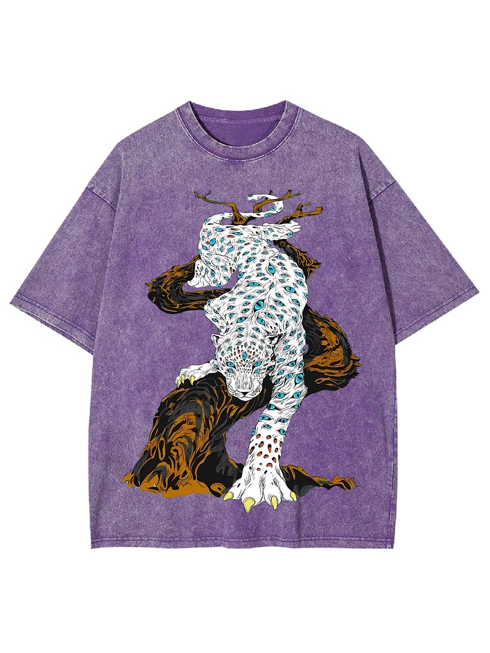 Eyes Of A Leopard Washed Tshirt