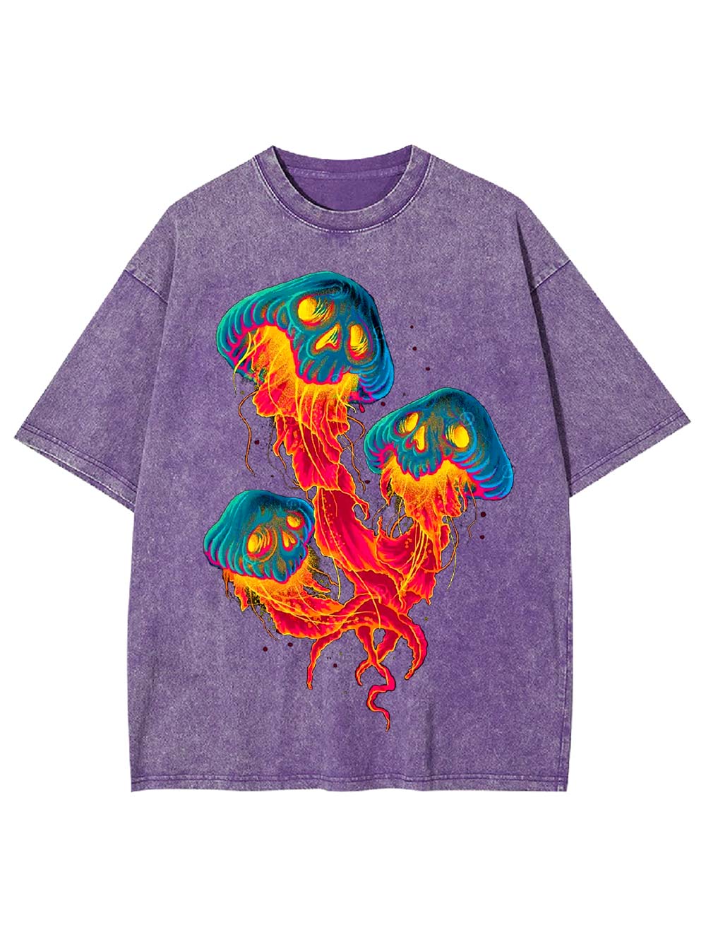Neon Skull Jellies Washed Tshirt