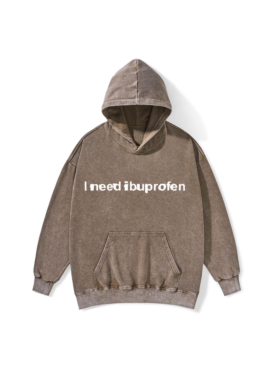 Ibuprofen Cat Washed Hoodie