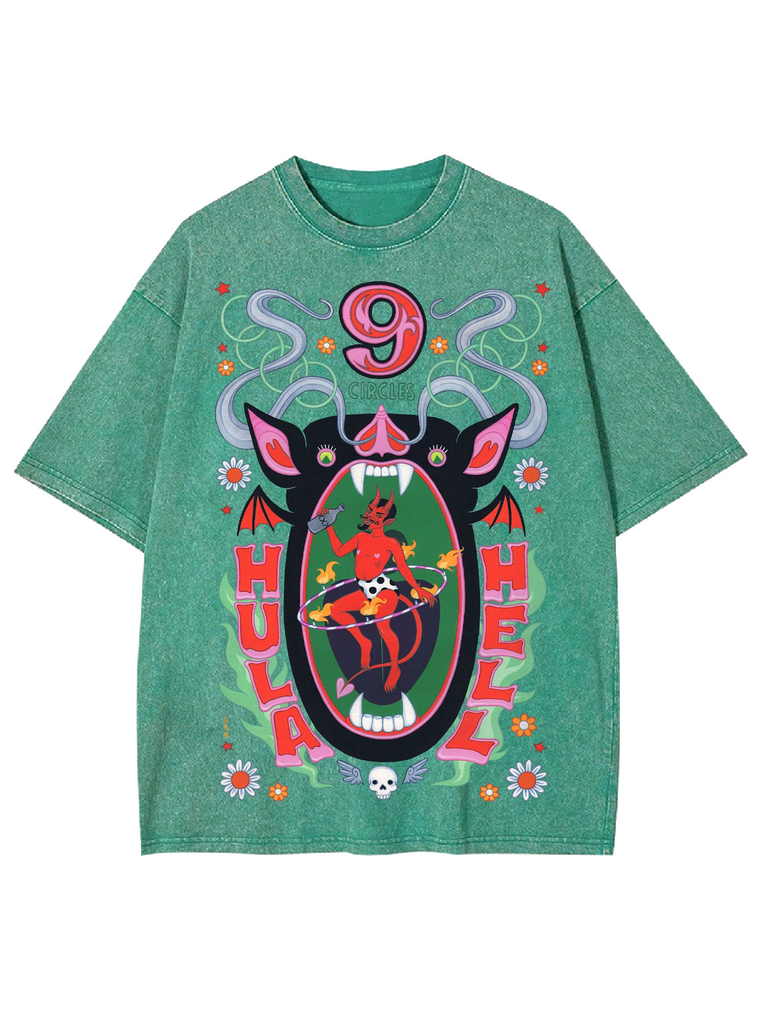Hula Hell Washed Tshirt