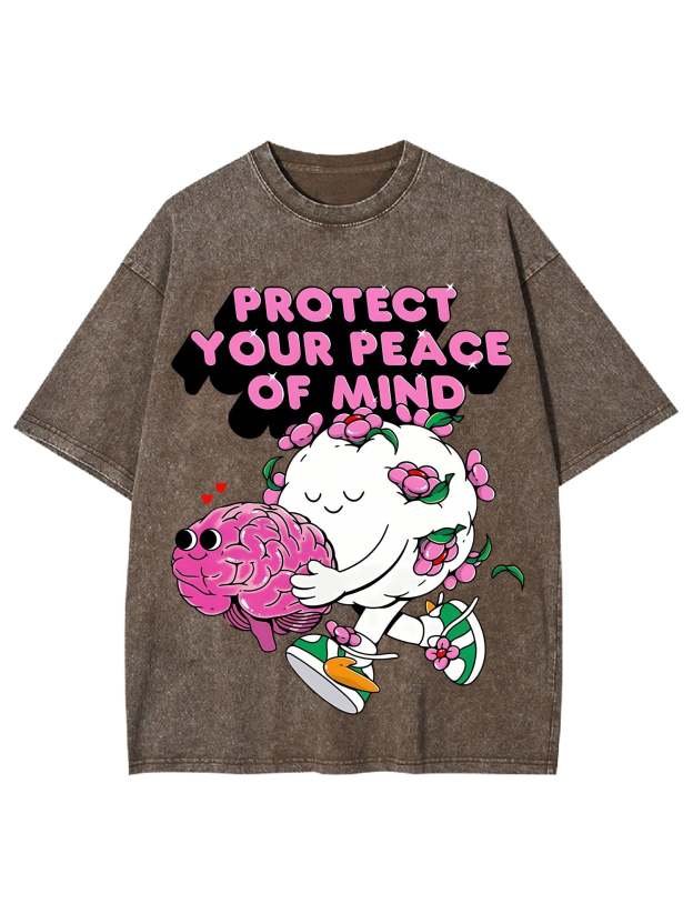 Protect Your Peace Of Mind Washed Tshirt