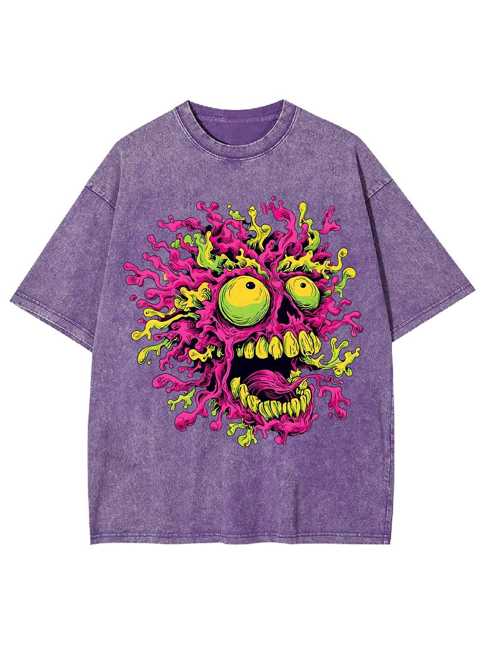 Neon Meltdow Washed Tshirt