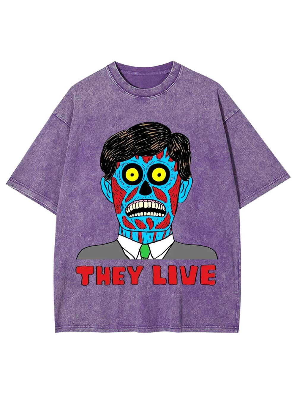 They Live Washed Tshirt