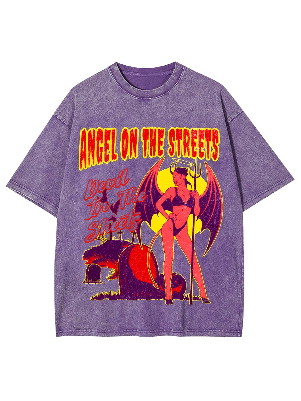 Angel on the Streets, Devil in the Sheets Washed Tshirt