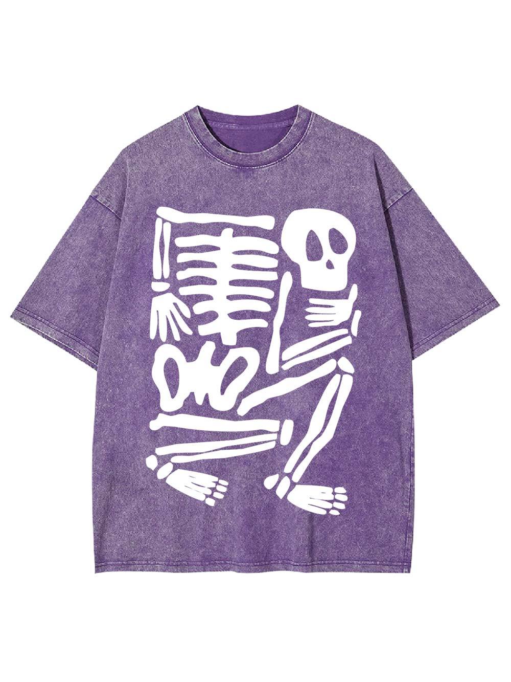 Skeleton Puzzle Washed Tshirt