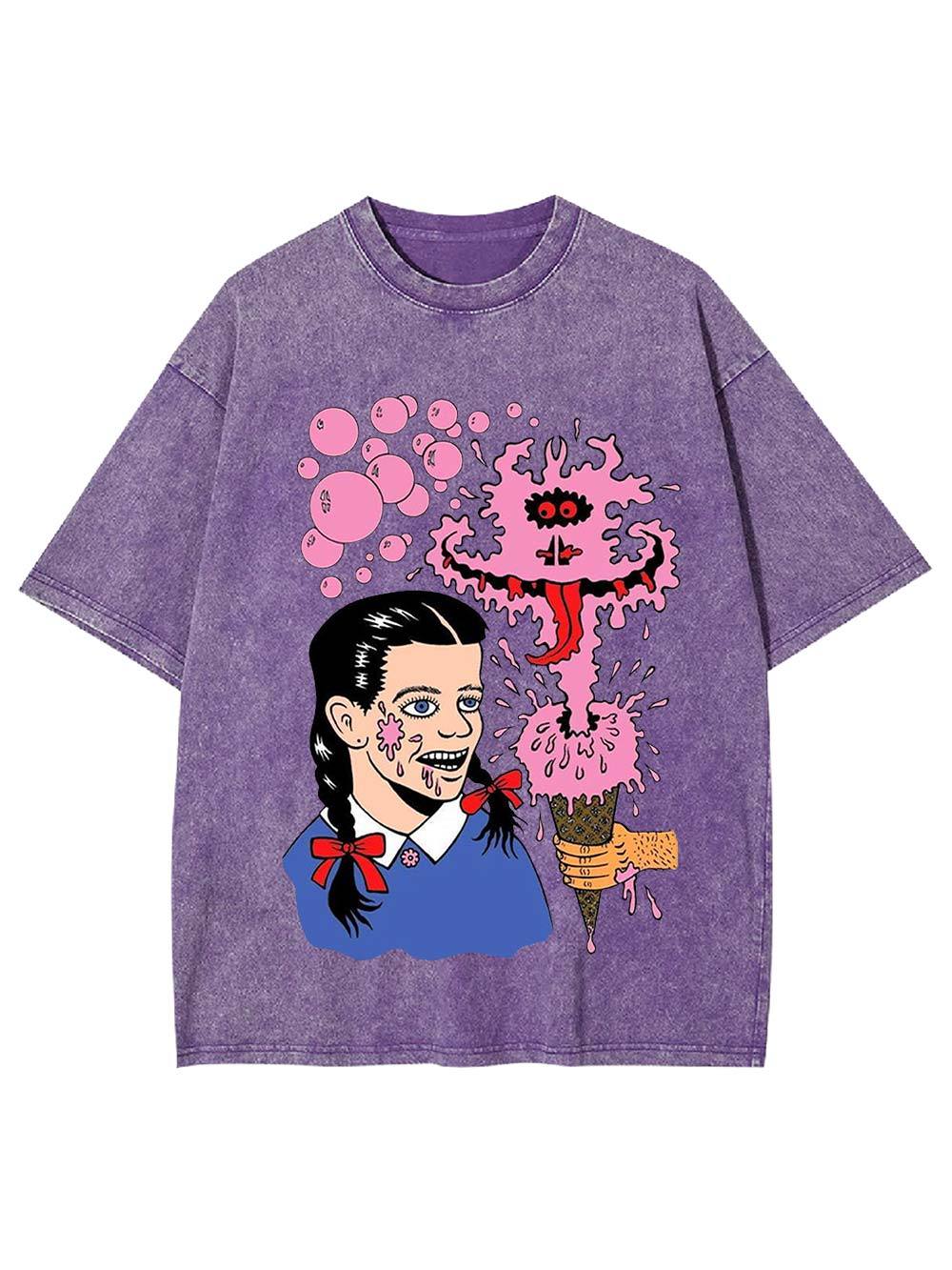 Cream Monster Outbreak Washed Tshirt