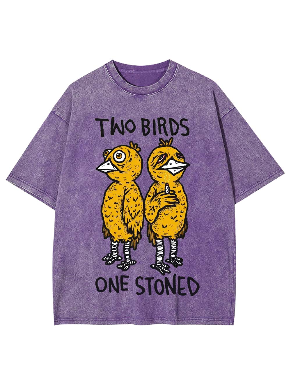 Two Birds One Stoned Washed Tshirt