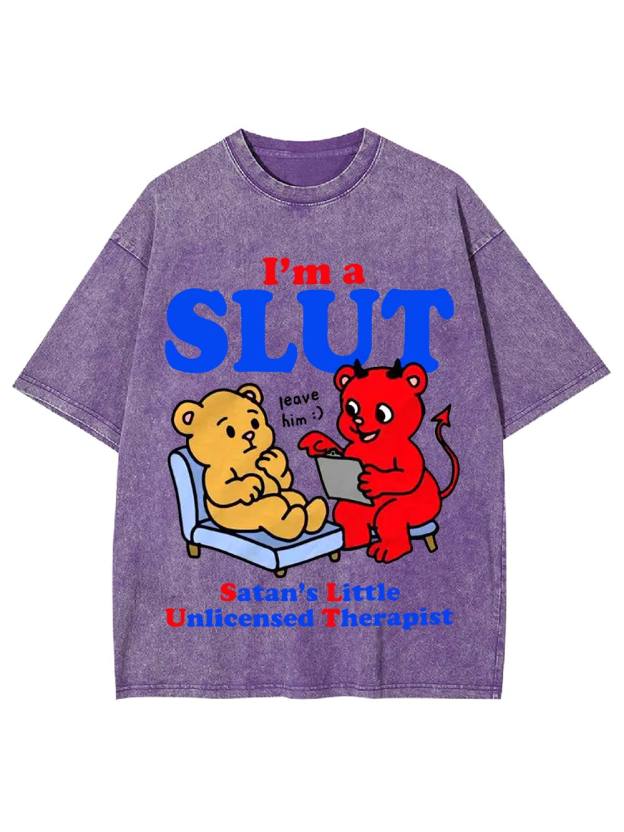 I‘m A Slut Washed Tshirt