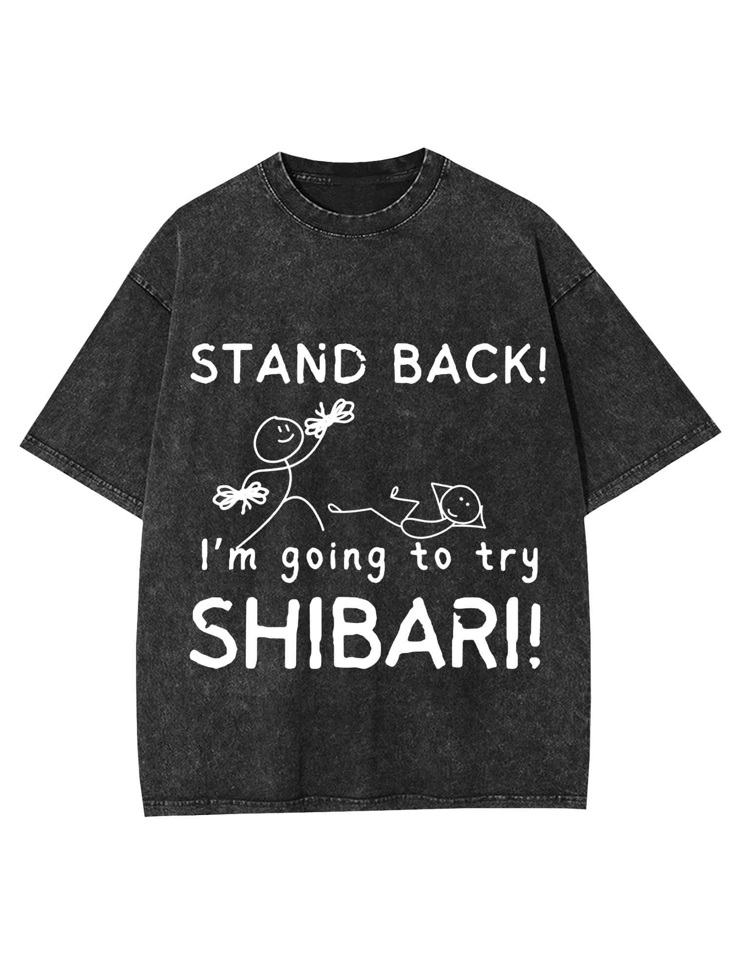 STAND BACK! WASHED TSHIRT