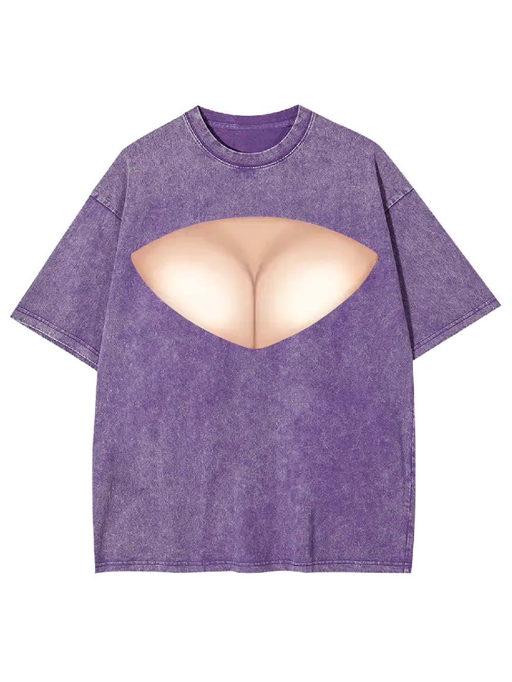 Abstract Curves Washed Tshirt