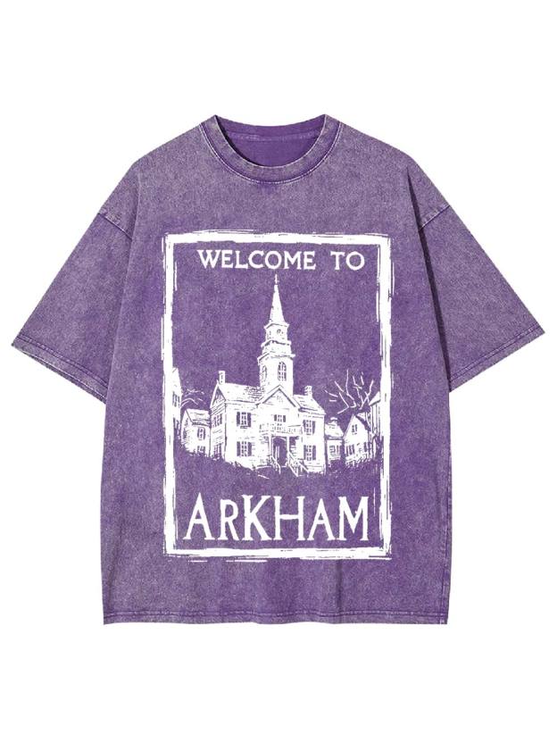 Welcome to Arkham Washed Tshirt