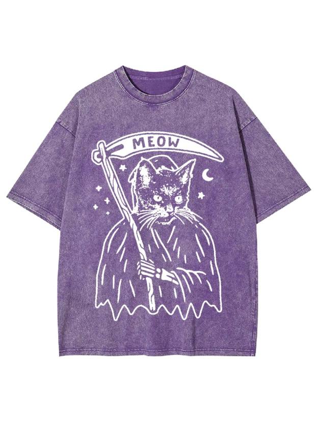 Meow Reaper Washed Tshirt