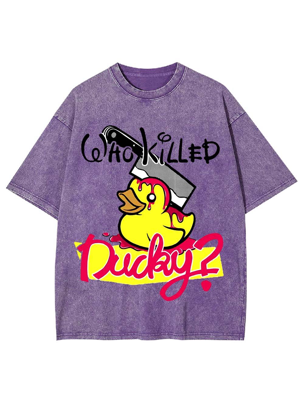 Who Killed Ducky? Washed Tshirt