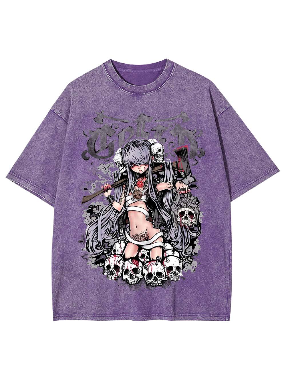 Queen of Skulls Washed Tshirt