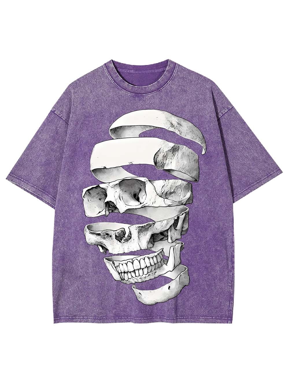 FRAGMENTED SKULL WASHED TSHIRT