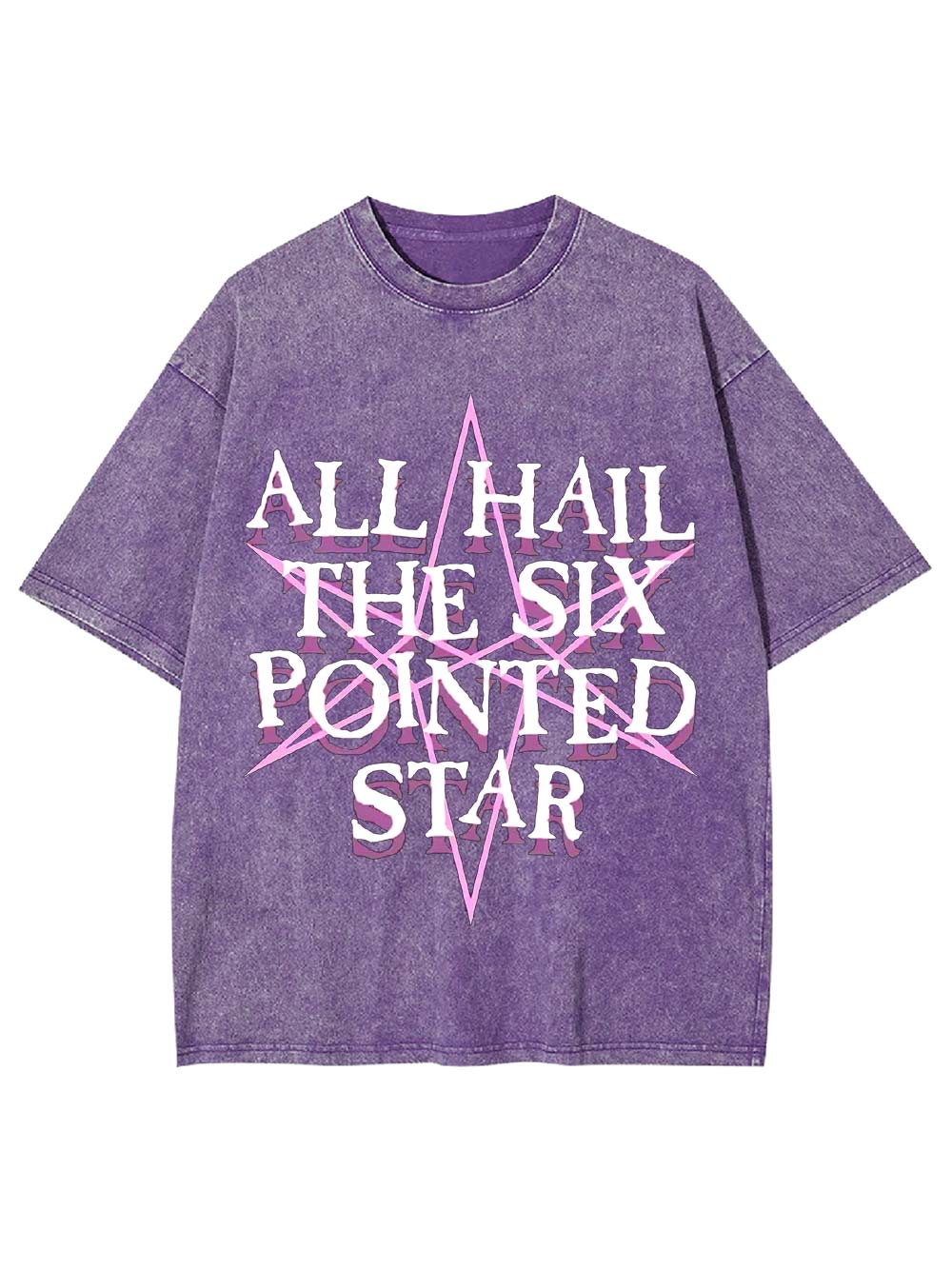 All Hail the Six-Pointed Star Washed Tshirt