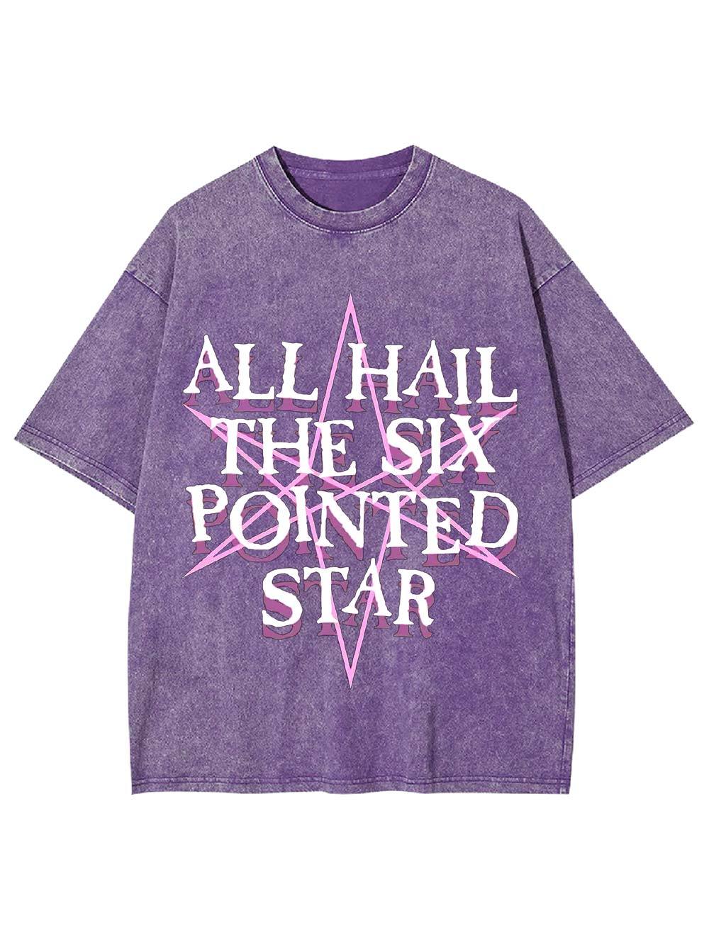 All Hail the Six-Pointed Star Washed Tshirt