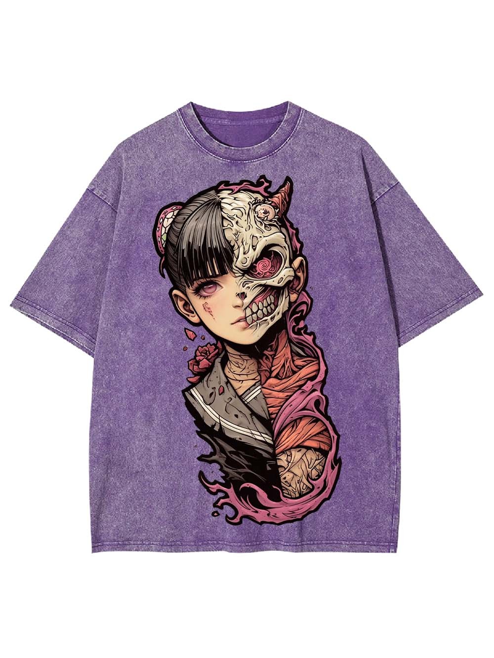 HALF DEMON, HALF HUMAN WASHED TSHIRT