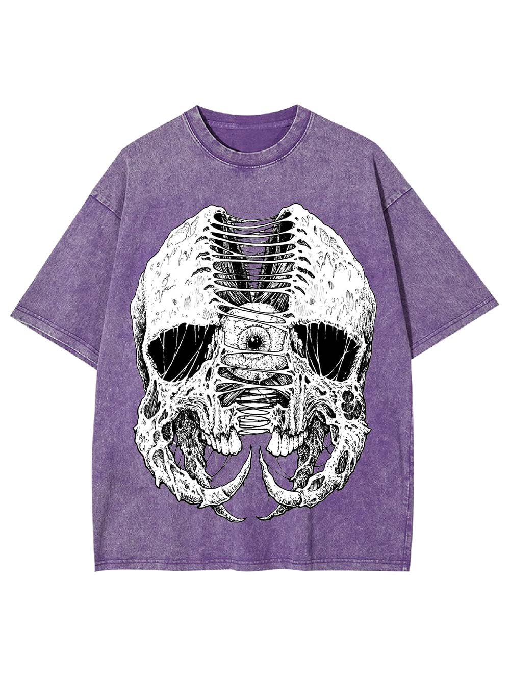 Laced Skull Washed Tshirt