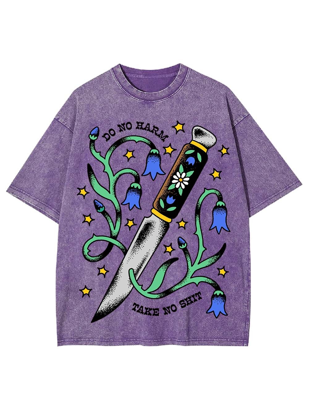 DO NO HARM TAKE NO SHIT WASHED TSHIRT