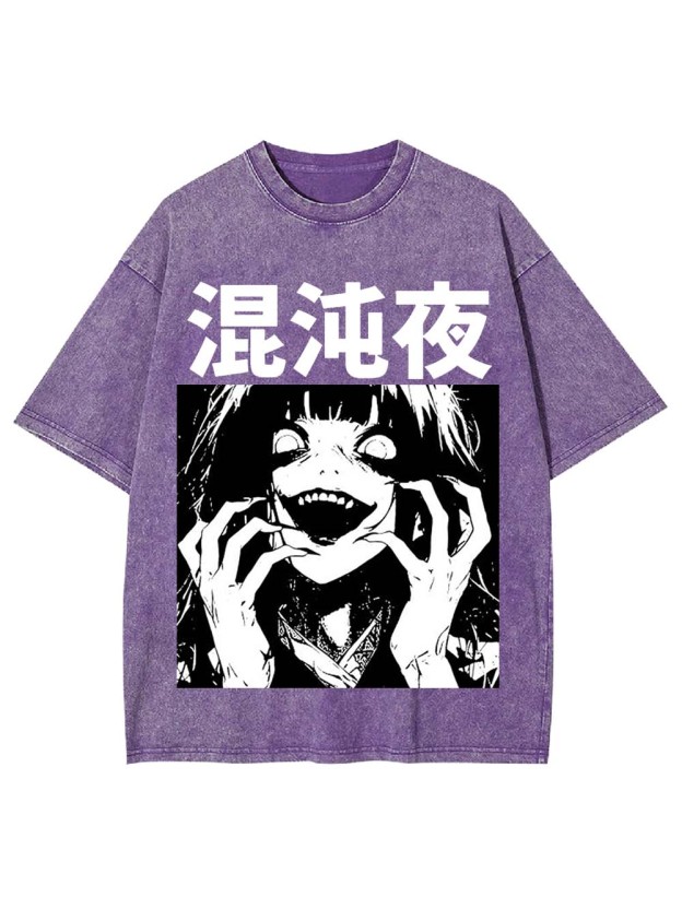 Chaotic Night Washed Tshirt