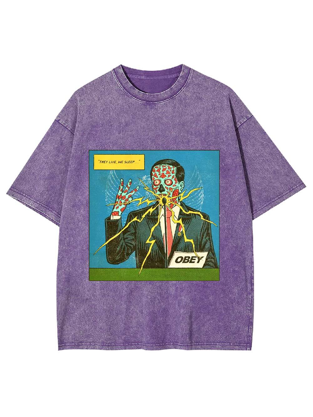 They Live, We Sleep Washed Tshirt