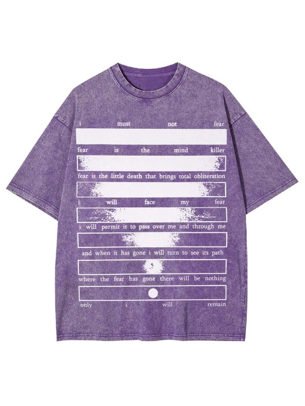 CONQUERING FEAR WASHED TSHIRT