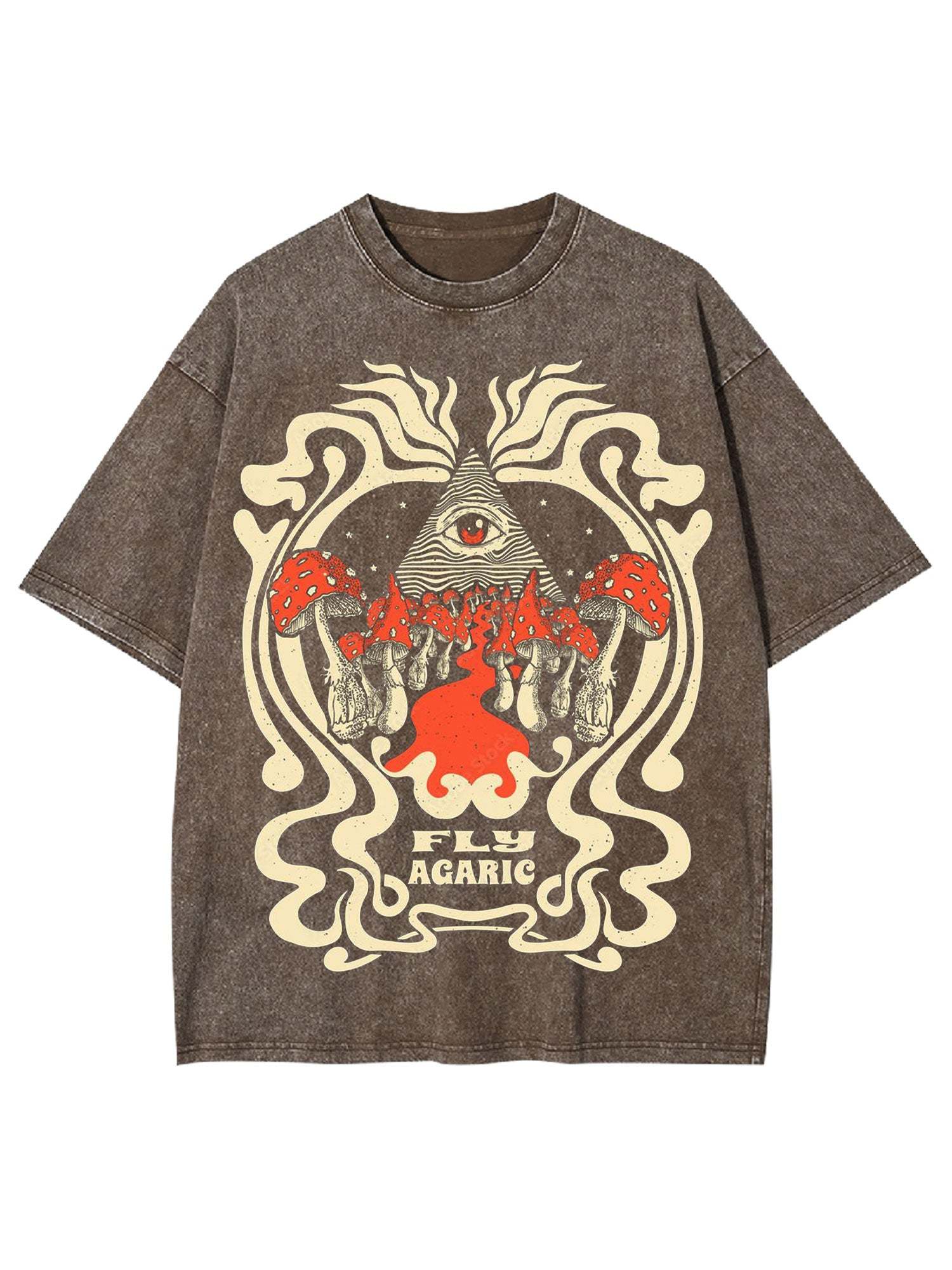 Fantasy Mushroom Washed Tshirt