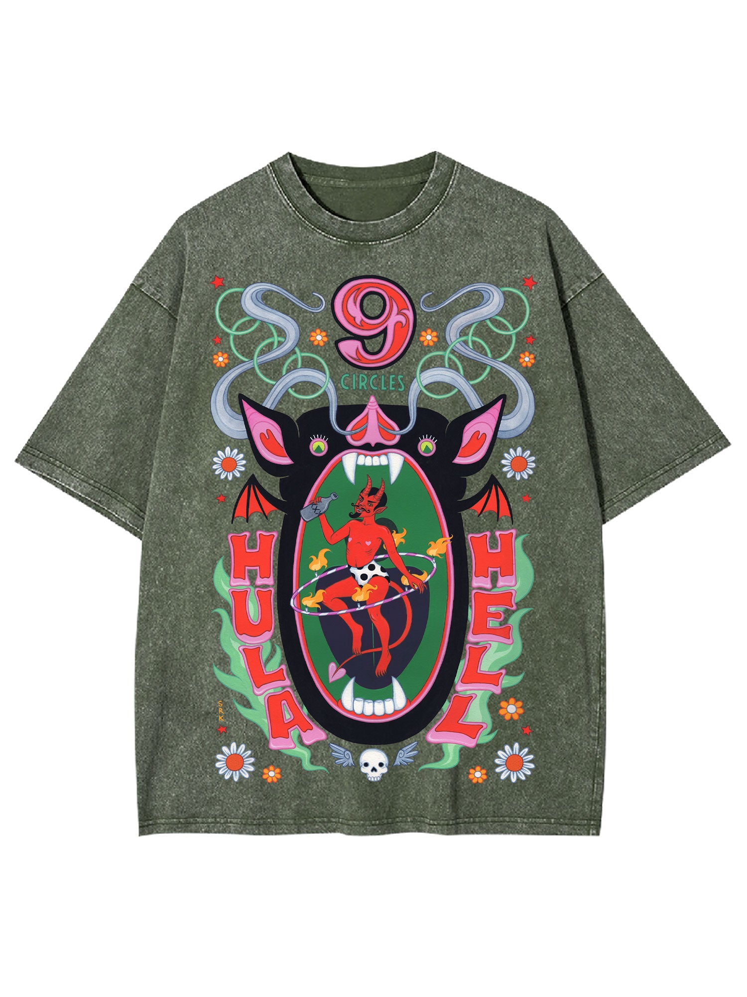 Hula Hell Washed Tshirt