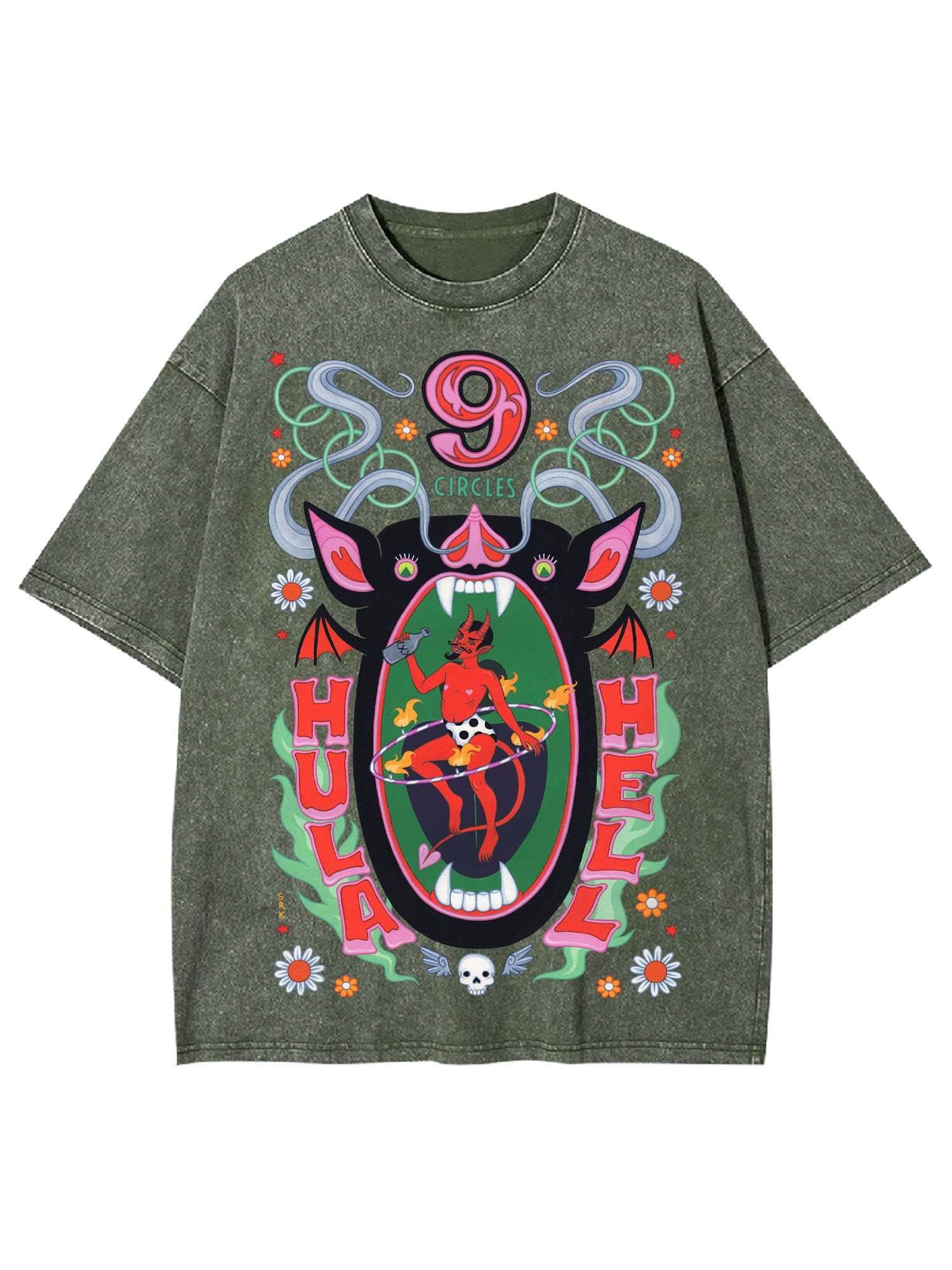 Hula Hell Washed Tshirt