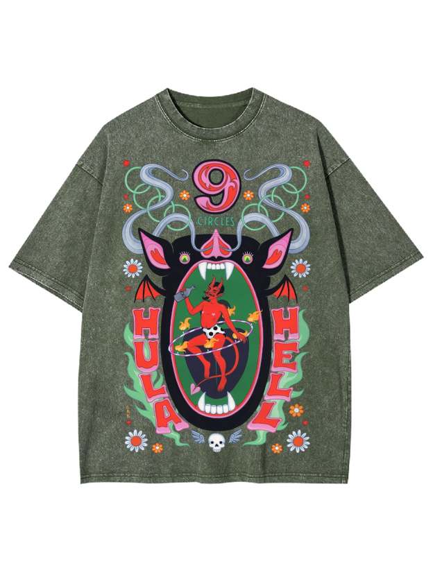 Hula Hell Washed Tshirt