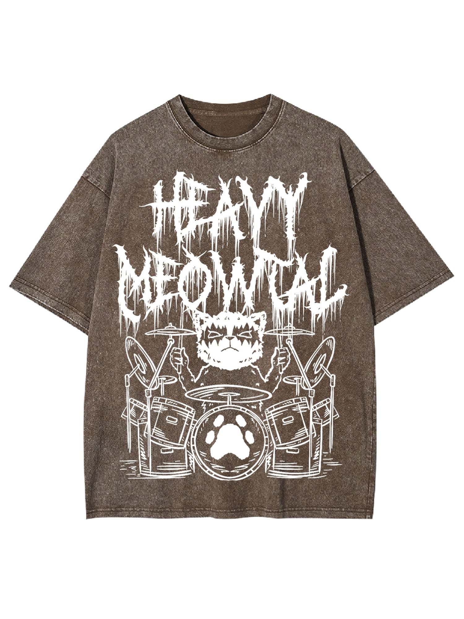 Heavy Meowtal Washed Tshirt