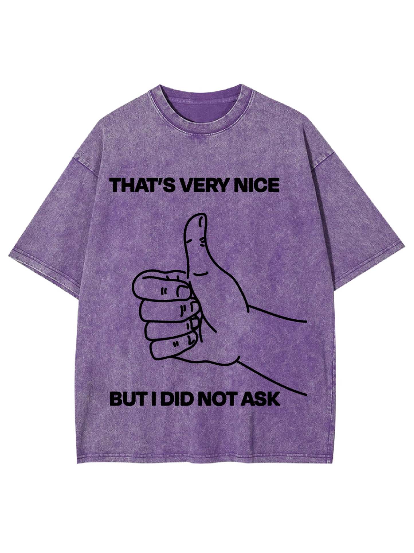 That's Very Nice But I Did Not Ask Washed Tshirt