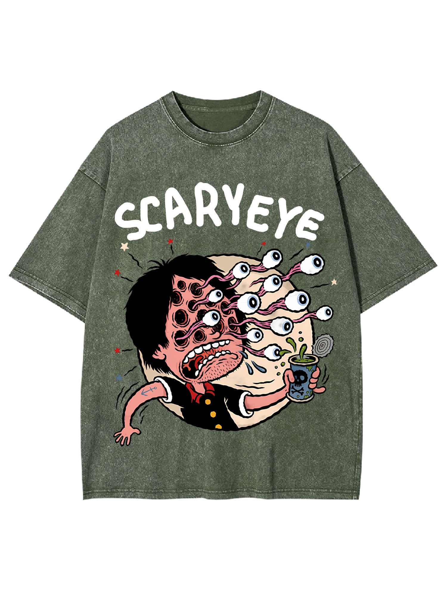 Scary Eye Washed Tshirt