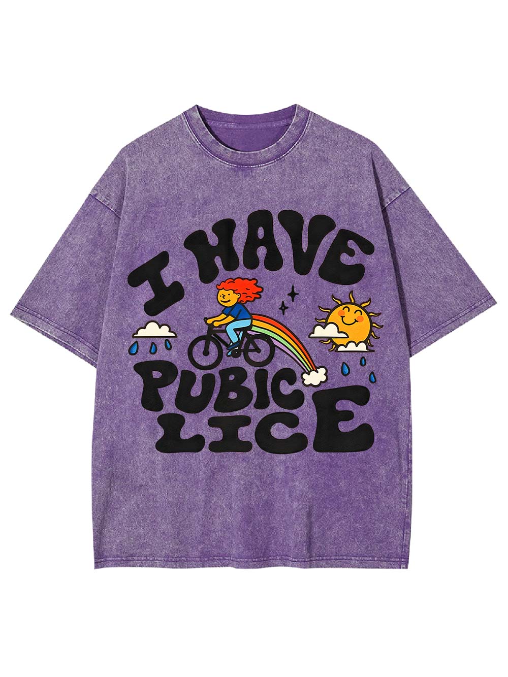 I Have Pubic Lice Washed Tshirt