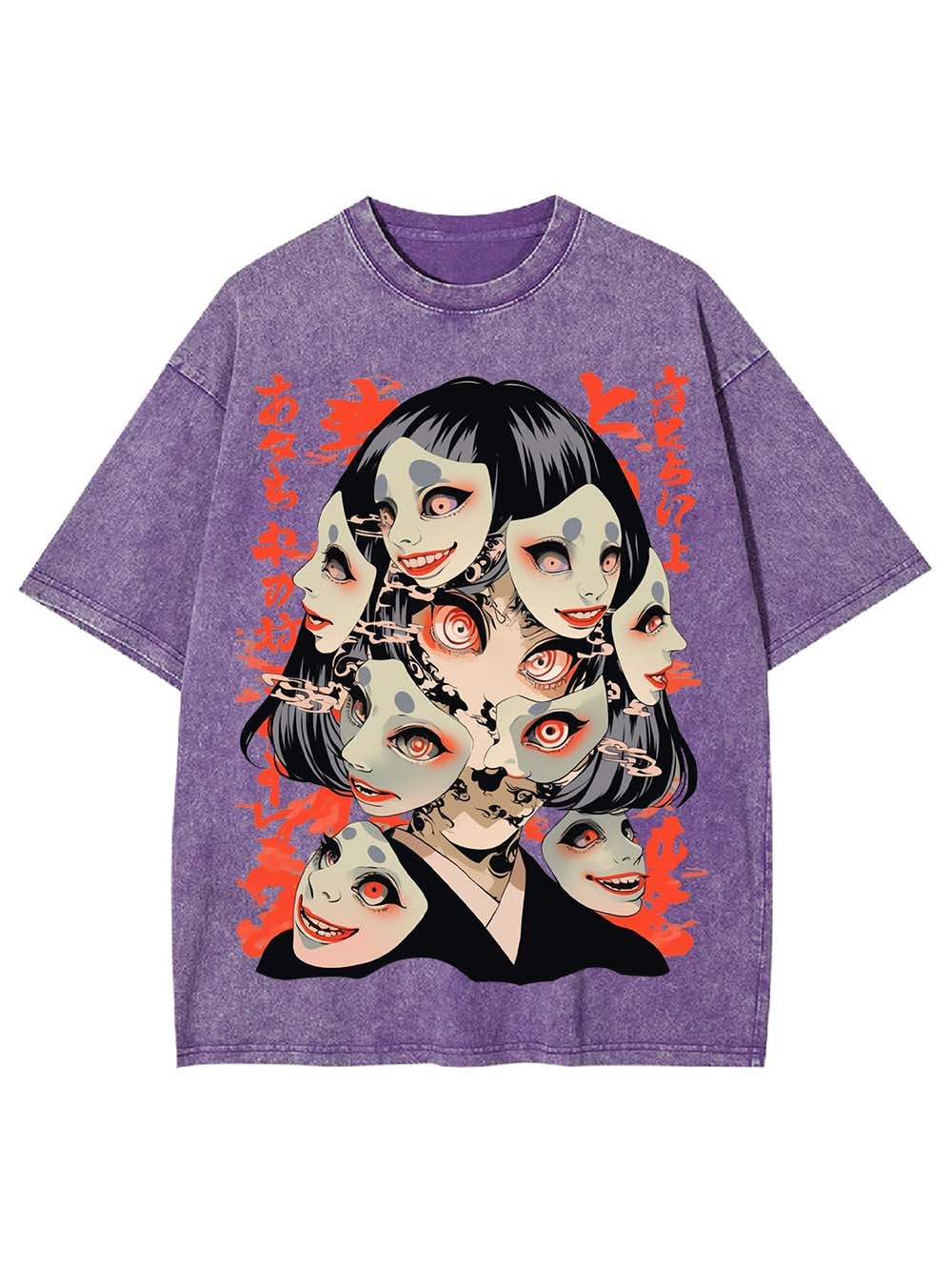 FACES OF CHAOS WASHED TSHIRT