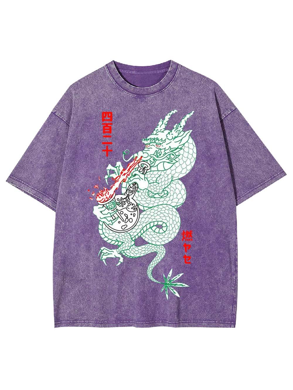 Dragon's Flame Washed Tshirt