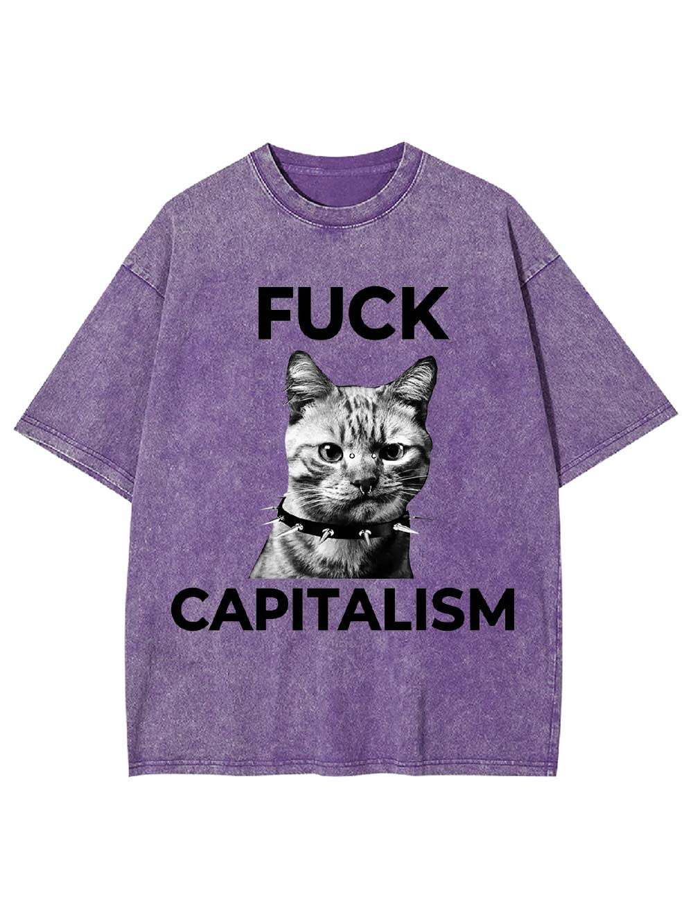 Rebel Cat Washed Tshirt