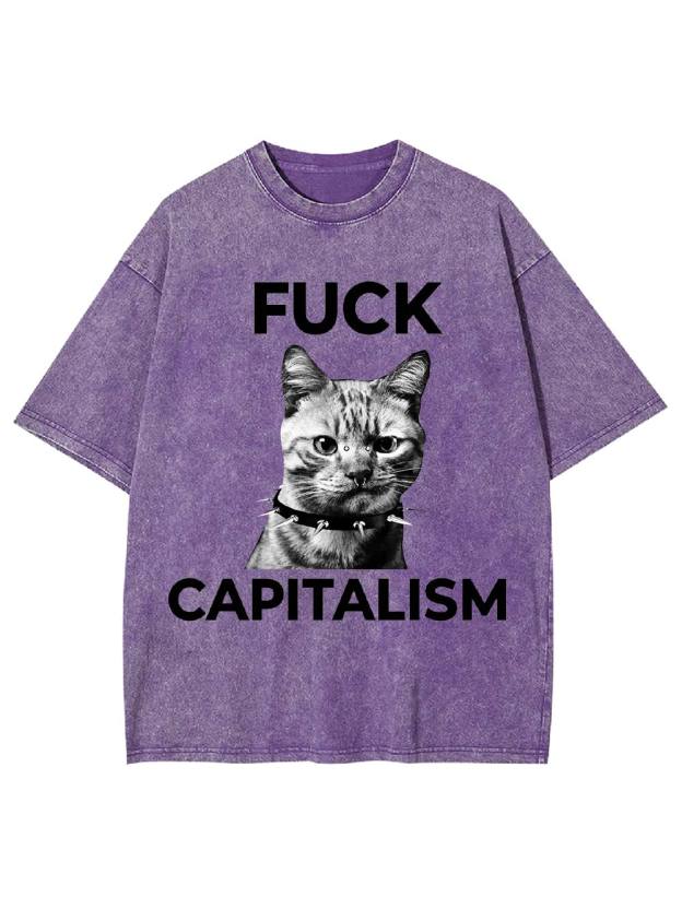 Rebel Cat Washed Tshirt