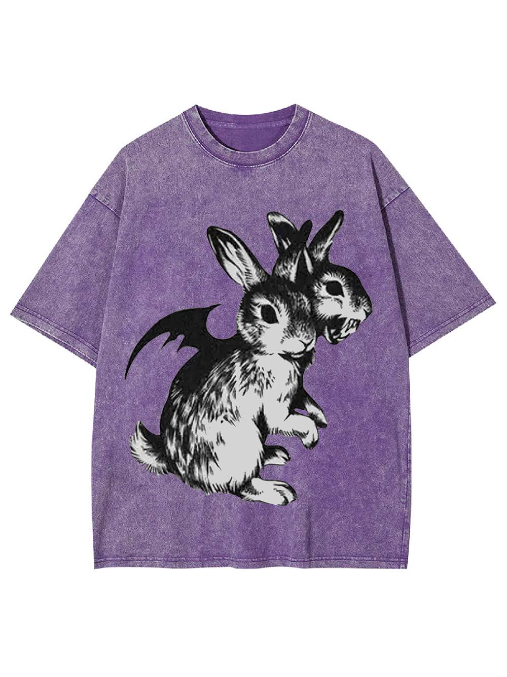 Duality of Bunnies Washed Tshirt
