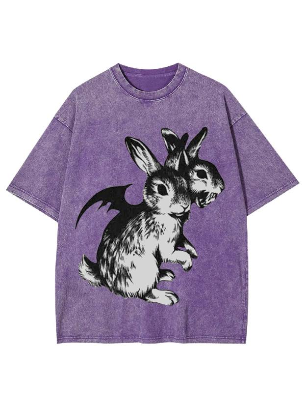 Duality of Bunnies Washed Tshirt