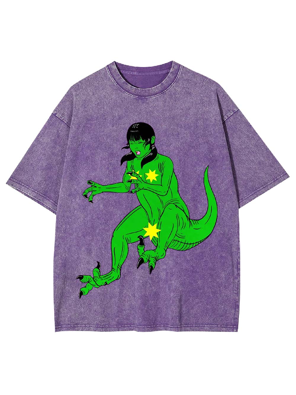 Reptilian Transformation Washed Tshirt