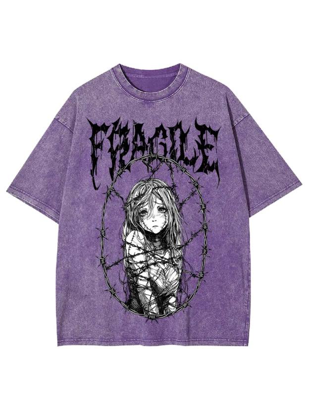 Fragile Boundaries Washed Tshirt