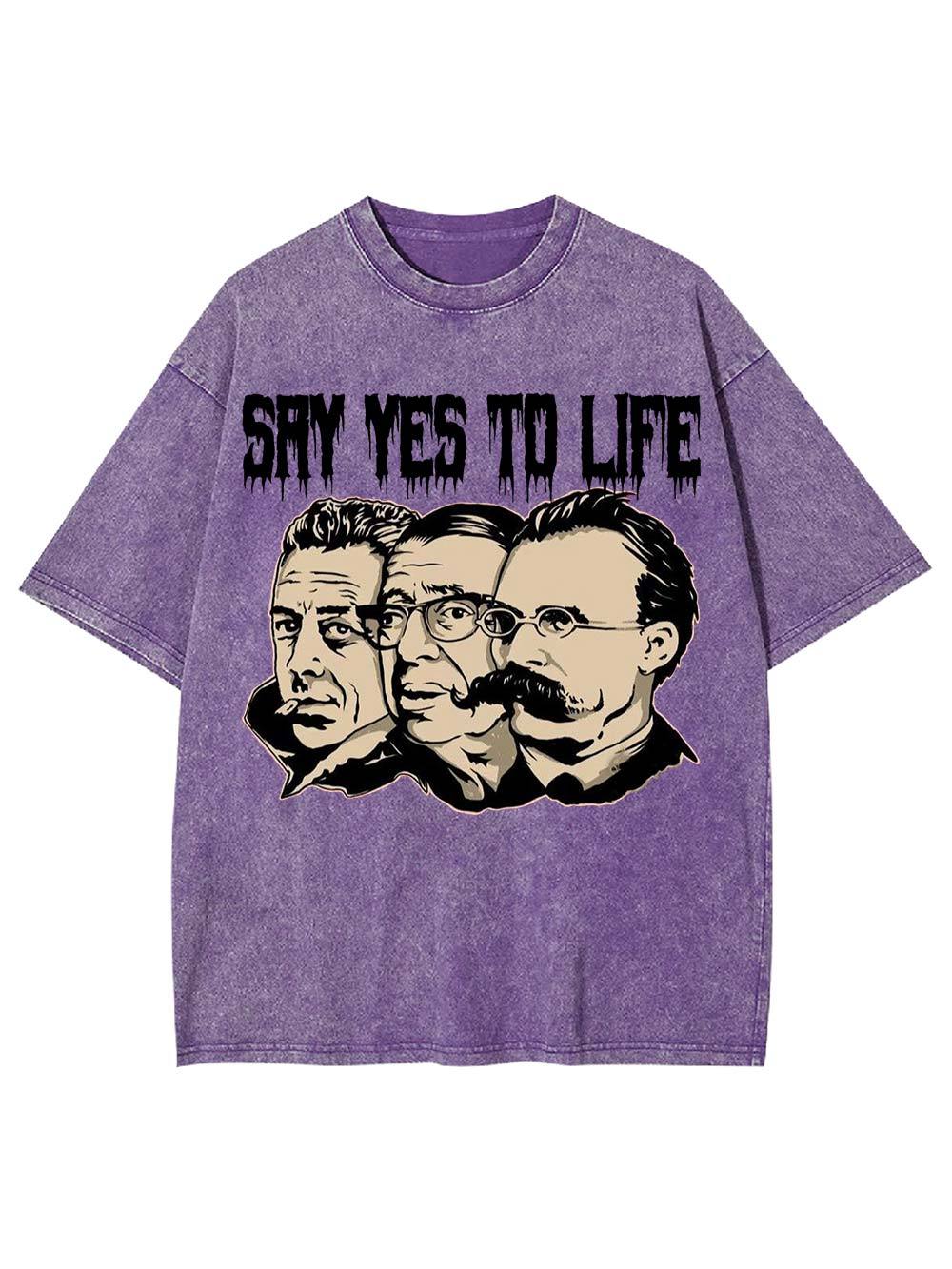Say Yes to Life Washed Tshirt