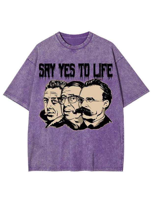 Say Yes to Life Washed Tshirt