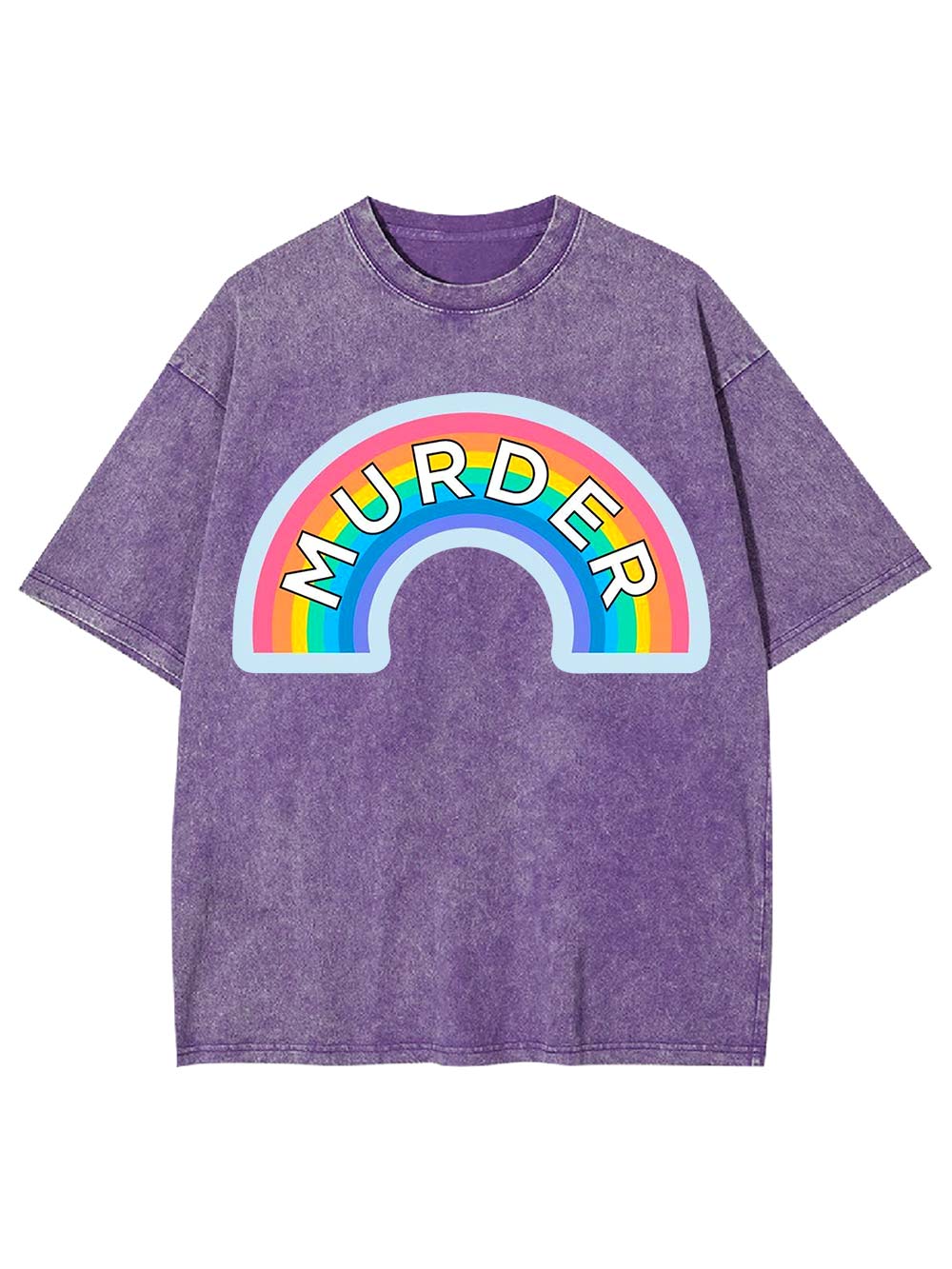 Murder Rainbow Washed Tshirt