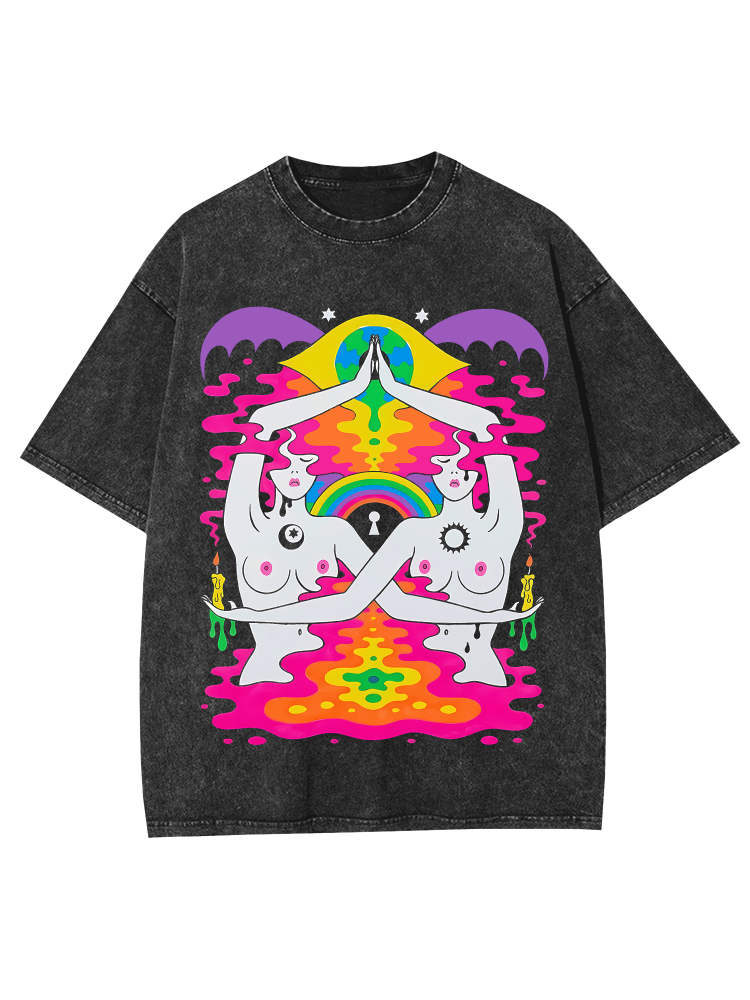 Sun And Moon Washed Tshirt