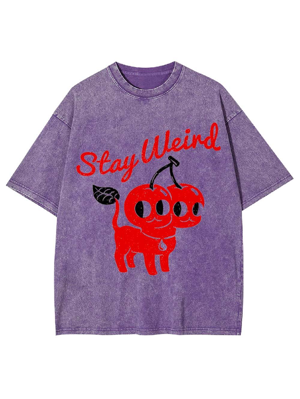 Stay Weird Washed Tshirt